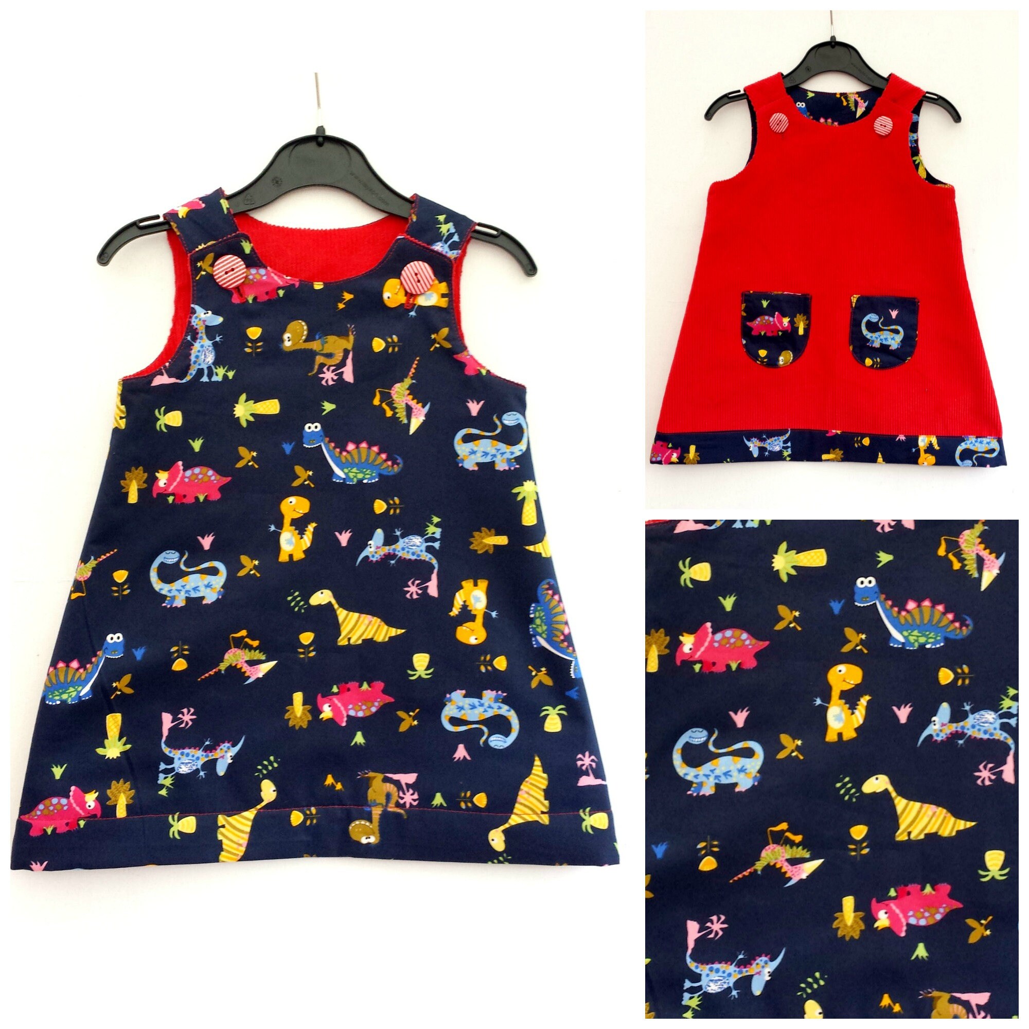 Girl's Dinosaur Dress Dino Dress Dinosaur Clothing