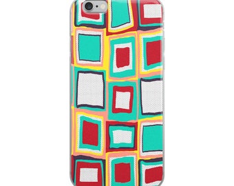 Retro TV Squares iPhone Case