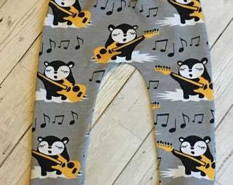 Grey Siiri Guitar Organic Sweat Hareem Unisex Leggings