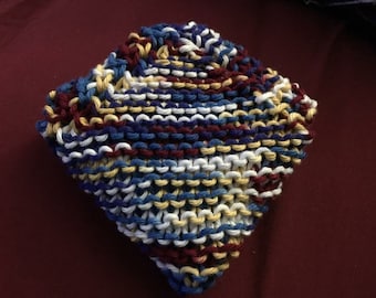ONE knitted 100% cotton dishcloth/washcloth