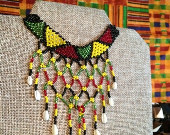 Massai Beaded Choker Necklace