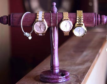 Purpleheart Jewelry Stand - 3
