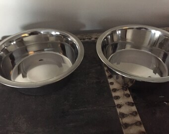 Small/Medium Stainless Steel Dog Bowls-Fit Small/Medium Pet Feeder