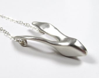 Handmade Rabbit Pendant in sterling silver, women or men's jewelry, sterling silver bunny necklace, hare necklace, easter jewelry