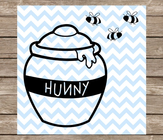 Disney svg Winnie the Pooh svg Hunny Pot SVG Honey Pot svg