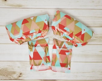 Crutch Underarm and Hand grip Covers - Triangles