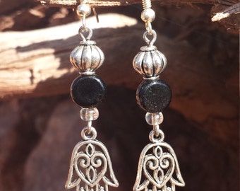 Hamsa hand dangles, Protective, Hamesh hand