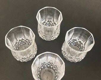 Set of 4 Longchamp Shot glasses from Cristal D'arques Durand