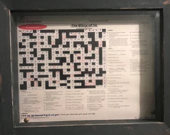 Unique, Personalized, Custom Made Crossword Puzzle for Someone Special - You Provide the Words - Anniversary, Birthday, Wedding, Graduation