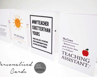 Personalised Teacher Card