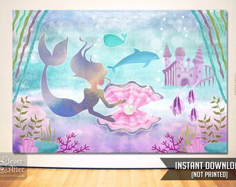 Mermaid Invitation Background 5