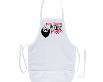 Merry Christmas Ya Filthy Muggle Apron