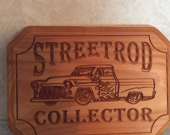 STREETROD COLLECTOR Laser Engraved Plaque/Sign