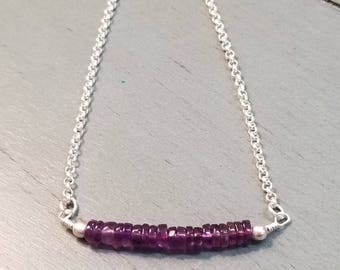 Sterling Silver Amethyst Bracelet / Amethyst Bracelet / Amethyst Jewelry / Amethyst Gemstone Bracelet / February Birthstone