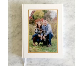 Photo Guest Book - Wedding Guestbook - Custom Design - Reception Book with Pictures - Memory Book - Wedding Keepsake - Wedding Memento