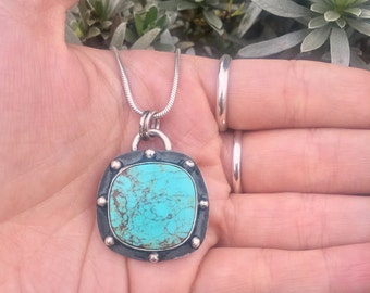 Statement Turquoise pendant