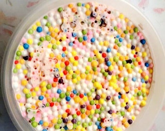 Birthday cake slime