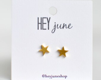 Tiny gold star earrings, star earrings, gold star stud earrings, fourth of july earrings, minimalist earrings, silver star stud earrings