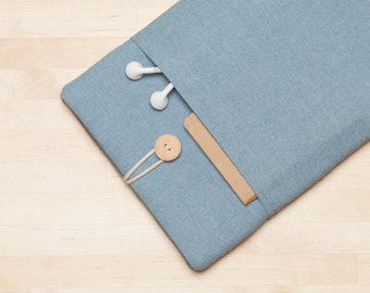 Macbook sleeve / Laptop case / Macbook air 13 cover, Macbook pro 13 sleeve, custom laptop case - Indigo