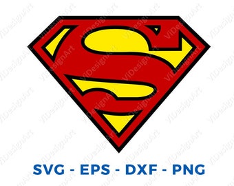 Superman svg - Superman clipart - Superman logo clip art digital download svg, png, dxf, eps