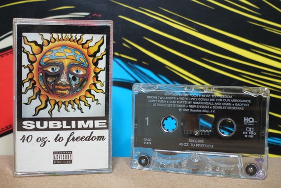 40oz. To Freedom (Gasoline Alley Records Pressing) by Sublime Vintage Cassette Tape