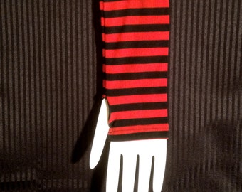Armwarmer / Wristwarmer - Red Stripe