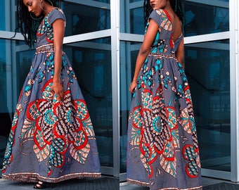 Ankara Dress African Clothing African Dress African Print Dress African Fashion Women's Clothing African Fabric Short Dress Summer Dress