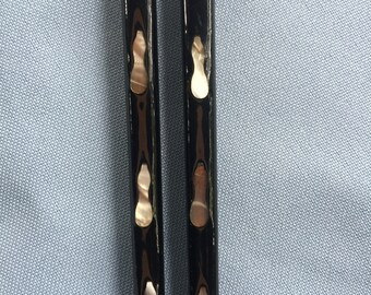 Artisan Chopstick,Decorative Chopstick,Shell Chopstick,Black Chopstick,Chopstick GIft,Abalone Chopstick,Craft Chopstick,Sushi Gift,Chopstick