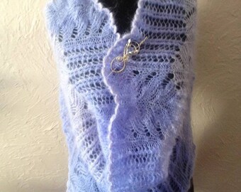 Hand knitted cowl, cable scarf