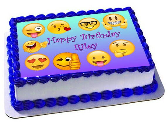 emoji edible cake topper emoji party picture cake emoji sheet cake