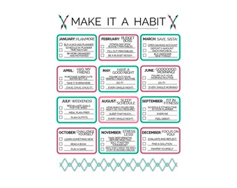 Habit Prefilled Planner Printable