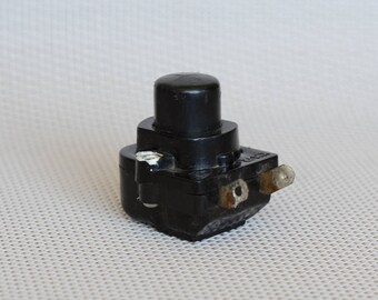 Start stop button, electrical switch, vintage push button, soviet switch, power switch, industrial button, on off switcher, industrial decor