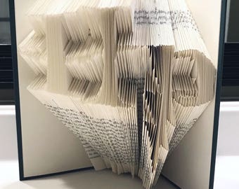 Harry Potter Inspired Folded Book Art