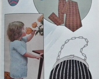 Antique Book 1920s Sewing Knitting Patterns Vintage - Weldon's Needlework Encyclopaedia 1st Edn - crochet tatting cross stitch embroidery
