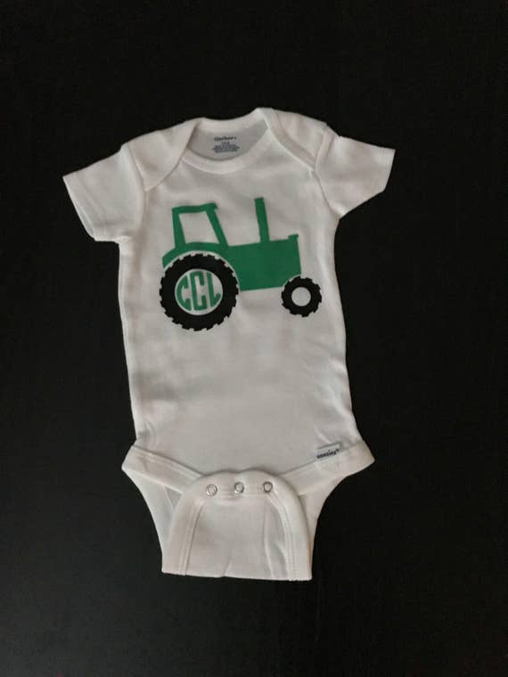 Tractor Onesies/ Personalized Tractor Onesies/ Monogrammed