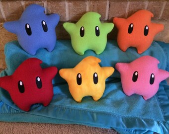 Luma Star w/ embroidered eyes plush - Super Mario Galaxy