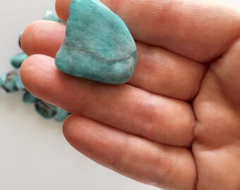 Deep, Rich, Tumbled Amazonite