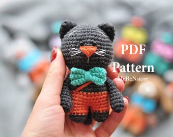Amigurumi Cat Pattern -Christmas Crochet Pattern - Cat Crochet Pattern - Crochet Pattern Cat - Crochet Cat Pattern - Amigurumi Cat Patterns