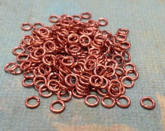 4 mm Solid Copper Jump Rings.