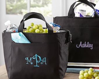 Personalized Lunch Tote | Bridesmaid Gift | Insulated Lunch Bag | FREE Personalization | (e118-1118)