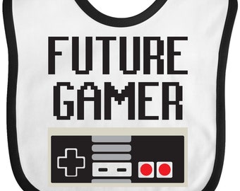 Future Gamer Baby Bib by Inktastic