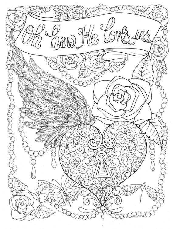 Christian Worship coloring page Instant download/church/