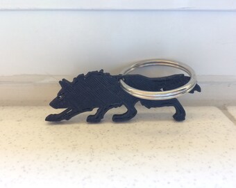 3D Printed Wolf Keychain