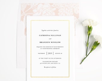 Wedding invitation template | Etsy
