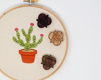 Sacred Geometry Needle Minder - Modern, Contemporary Magnet for Cross Stitch, Embroidery. Needle Nanny