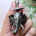 Clearance-Beautiful Large Elephant Head Stainless Steel Pendant