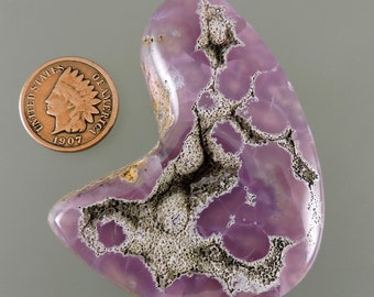 Smithsonite Cabochon, Translucent Pink Smithsonite Cab, Designer Pink Smithsonite, Pendant Cab, Gift Cab, C2971, Handcrafted by 49erMinerals