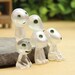 Lot of 5 studio GHIBLI Princess Mononoke Forest Spirit Elf Kodama glow in dark terrarium miniature