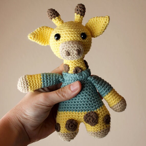 Giraffe - Animalius. Crochet Doll, Amigurumi Toy, Crocheting, Made to Order, Animal Crochet, Cute Children Gift, Nursery Doll, DIY