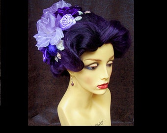 Theatrical Character Wig (W834) Victorian Hairstyle, Very Elegant Design, Musical or Play, Cabaret or Drag Pageant, Cosplay